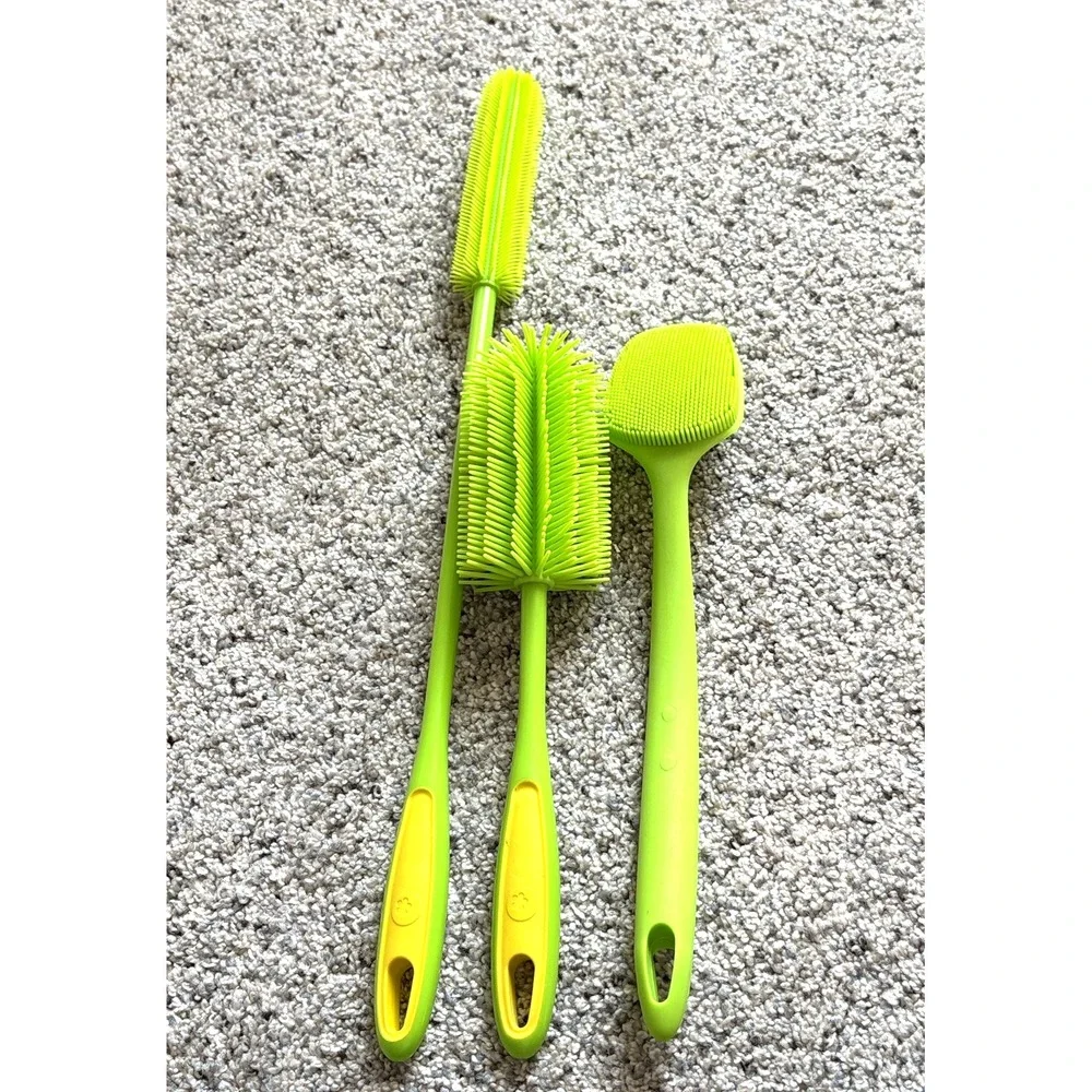 Set of 3 Kochblume Silicone Bottle brushes New